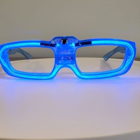 SALE LED Eyewear Set of 2 Light up Rave Tech Party Blue and Green - Picture 7 of 8